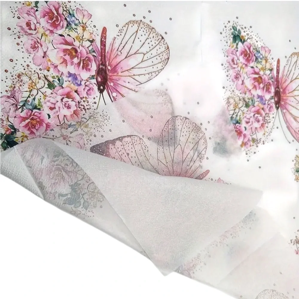 Floral Butterfly Luncheon Napkins, 20-ct